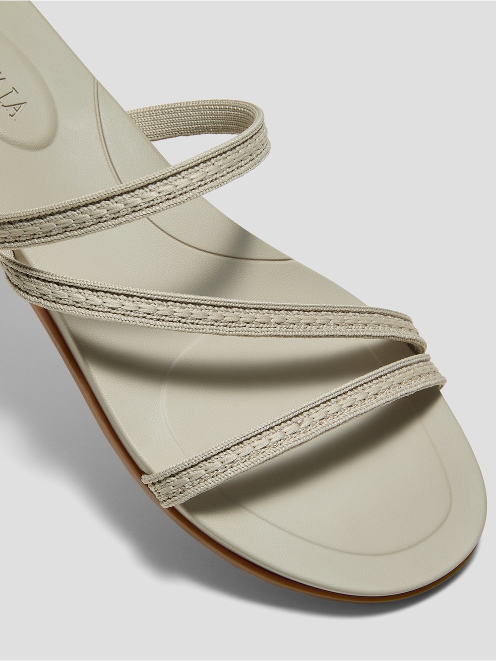 Vivaia Carla Round-Toe Flip-Flops Doeskin Rustic Cable 39 8 - Picture 2 of 10